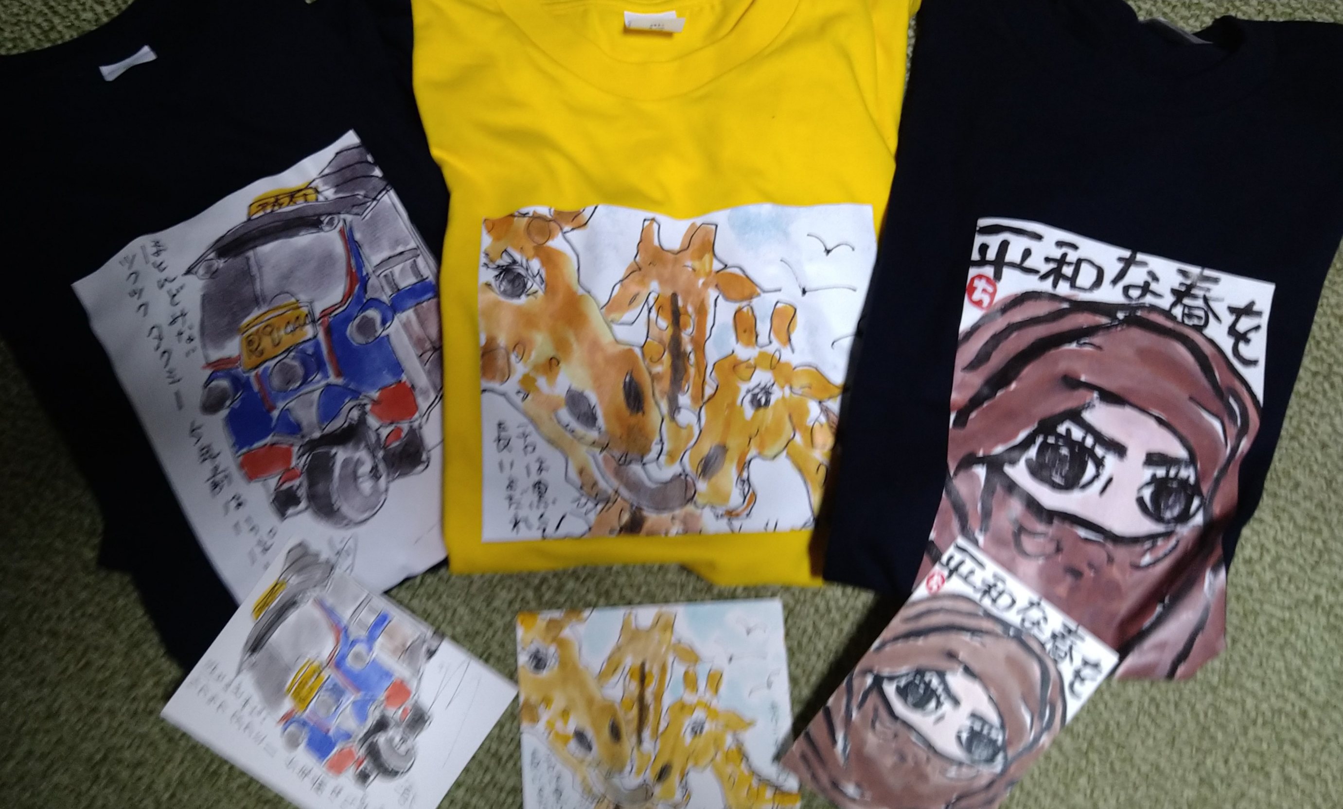 ティーシャツに