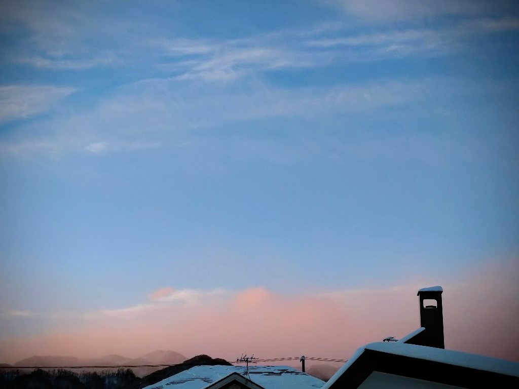 ぴんくの朝焼け